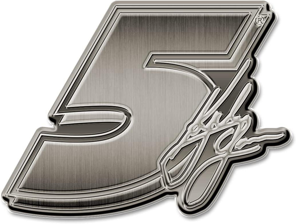 Rico Industries NASCAR Racing Signature Antique Nickel Auto Emblem for Car/Truck/SUV