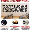 AnFigure Inspirational Office Wall Decals Motivational Quotes Wall Stickers Sports Workout Fitness Workplace Gym Business Art Vinyl Home Decor Today I Will do What Others Won't so 25"X7"