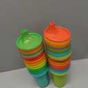 The First Years Take & Toss Spill Proof Sippy Cups - Rainbow Party Pack - Reusable Toddler Cups - Kids Cups and Snap On Lids for Ages 9 Months and Up - 20 Count