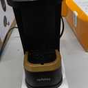 Single Serve One Cup Coffee Maker, for K Cups and Grounds, Mini Coffee Maker with Portable Handle, 6 to 12 Oz Brew Size, for Travel, Camping, Office, RV and Dorm, 120V, Black and Gold