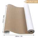 Eaasty 2 Pack 12 Feet x 35 Inch Corrugated Cardboard Roll White Single Face Corrugated Cardboard Paper Sheets for Moving Shipping Storage or Small Business Packing