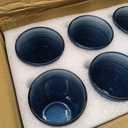 Moretoes Large 15oz Blue Hobnail Drinking Glass Set of 12