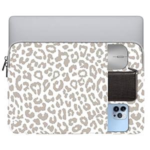 Laptop Sleeve Bag 15.6-16 inch, Compatible with MacBook Air 15 inch M2 2023 A2941/16 Pro M2 A2780 M1 A2485 /Pro Retina 15 A1990,Chromebook,HP,15.3-16 inch Notebook Grey Leopard Cheetah Bag