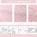 Glitter Pink Contact Paper 17.3"×1200" Self Adhesive Sparkly Pink Peel and Stick Wallpaper Bling Flash Wallpaper for Cabinet DIY Decoration