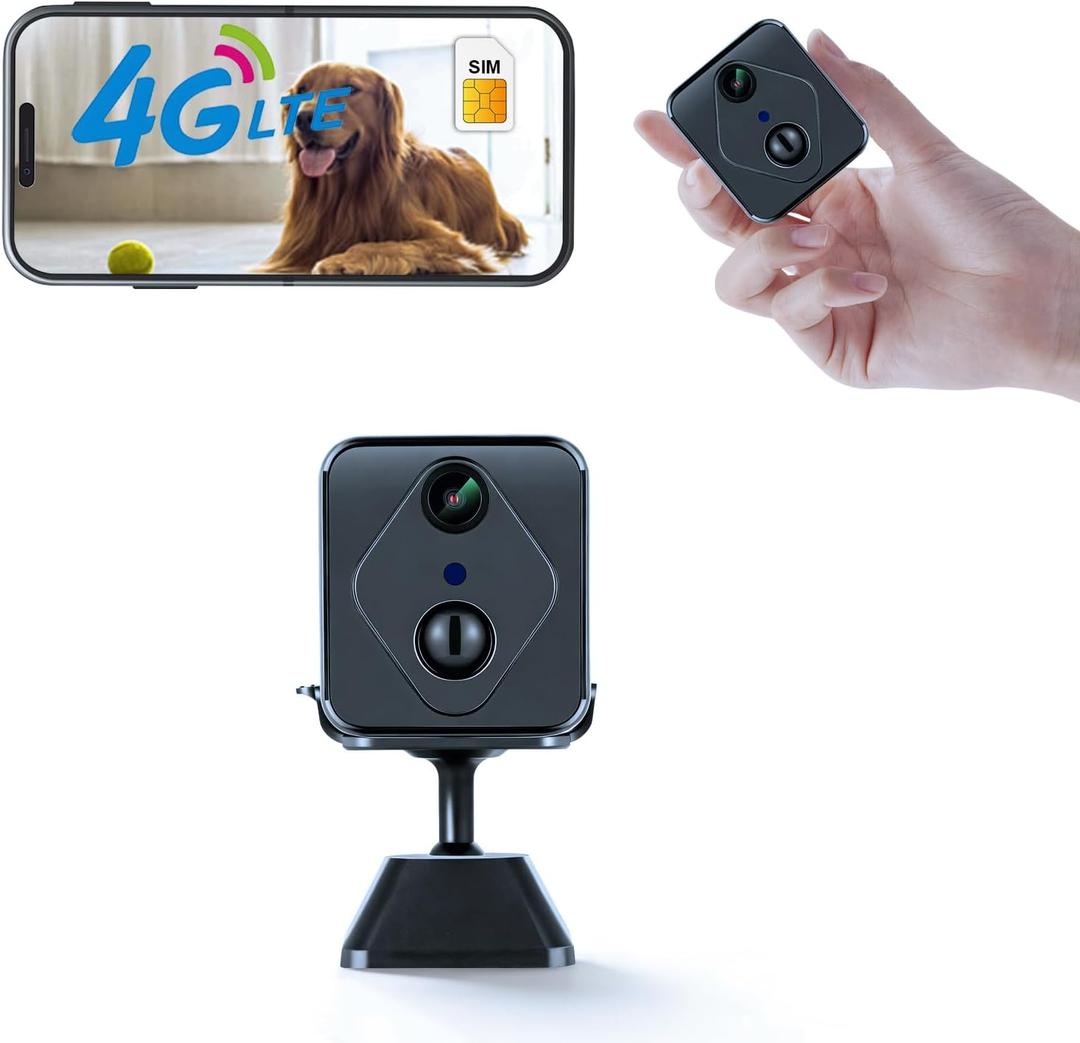 4G Surveillance Camera, Security Camera, 2K HD Indoor/Outdoor Security Camera, HD Night Vision, AI Motion Detection
