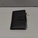 GAEKEAO Small Wallets for Women Leather RFID Blocking Bifold Zipper Pocket Wallet Card Case Purse with ID Window (Type 1 Black)