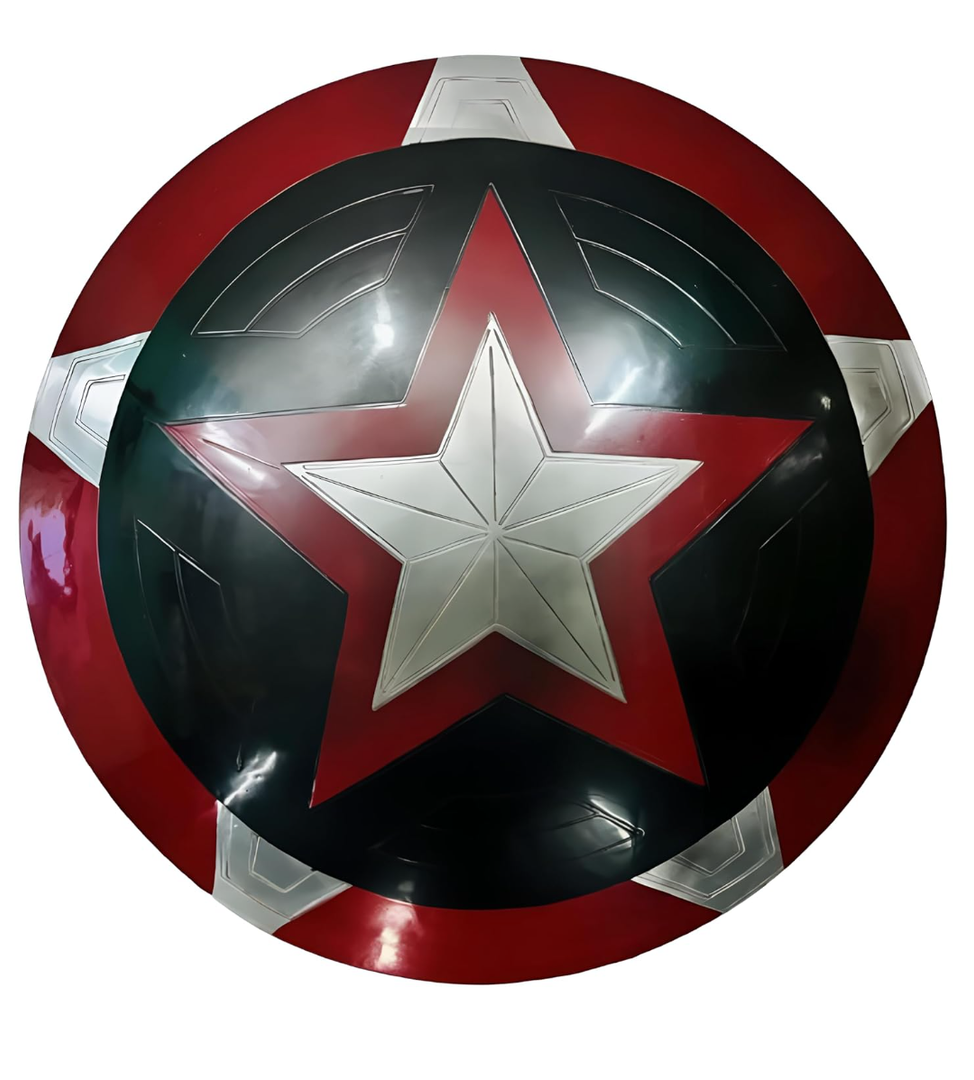 Medieval Battle-Damaged Replica 22 Inch Shield – Cinematic Armor Prop Round Shield