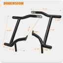 Saddlebag Guards Rear Saddlebag Support Bracket Kit Tip Over Protection Crash Bar Fit for Harley Touring Street Glide Road Glide Road King Electra Glide CVO Ultra Limited 2009-2025
