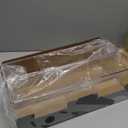 Youngever 2 Pack Stackable Plastic Storage Organizer Container Bin, Stackable Storage Bins with Handler for Refrigerator, Pantry (16" x 4" x 5")