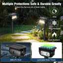 Solar Lights Outdoor, Motion Sensor Outdoor Solar Spotlights Waterproof, Outside Wall Lights, Outdoor Lights Solar Powered for Garden/Patio/Yard/Lawn/Backyard, Warm Yellow Light, 2 Packs