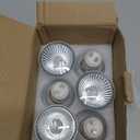 GU10 Halogen Light Bulbs, 6 Pack 120V 50W Dimmable MR16 GU10+C Bulbs with Glass Cover, 2800K Warm White Scent Wax Burner Light Bulb & Recessed Light Bulbs for Candle Warmer Lamp