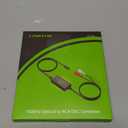 LiNKFOR 192kHz DAC Converter Digital to Analog Converter Digital Optical SPDIF Toslink to Analog Stereo Audio RCA L/R Audio Adapter with Optical Cable for HDTV Blu Ray DVD Amps (RCA Male)