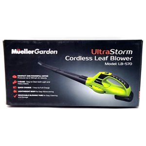 Muellergarden Green Black UltraStorm Cordless Leaf Blower Model LB-570