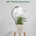 Wolezek 2 in 1 Grow Lights for Indoor Plants, 3 Colors Plant Lights for Indoor Growing with 360 Gooseneck, 48 LEDs Full Spectrum Plant Grow Lights Indoor, 6/12/16H Timer, 5 Brightness, Black 1 Pack
