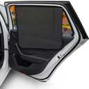 EcoNour Magnetic Car Sun Shade Side Window (1 Pack) | Rear Window Sun Shade, Blocks Harmful UV Rays | Ensures Privacy Protection | Baby Travel Accessories | Magnetic Curtain for Baby and Kids