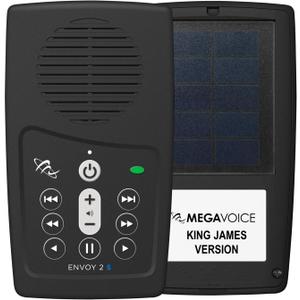King James Version (KJV) Narrated by Paul MIMS MegaVoice Handheld Solar Powered Audio Bible Player (KJV-Solar)