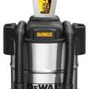 DEWALT Dust Separator with 10 Gallon Stainless Steel Tank, 99.5% Efficiency Cyclone Dust Collector, High-Performance Cycle Powder Collector Filter, DXVCS003, White