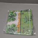 XCHI Green Hats Shamrock Coins St. Patrick's Day Tablecloth Rectangle Table Cloth Washable Table Covers for Indoor Outdoor Dining Home Party Decorations 60x104 Inch