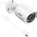 ANNKE 1080p Security Camera 4-in-1 CCTV Bullet Wired Cam, AHD/TVI/CVI/CVBS, Analog Surveillance Video AddOn Cams for Indoor/Outdoor Use, 100ft Clear Night Vision (Power Adapter Not Included) (White)