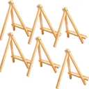 ANDES 9in Wood Tabletop Painting Easels 6 Pack, Arts & Crafts Display Stand
Portable Tripod Small Easels for Kids Adults Students, Ideal for Photo Sign Display & Arts Crafts Projects