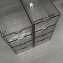 2-Piece Acrylic Makeup Organizer Set – Clear Cosmetic Storage Drawers for Vanity, Bathroom, or Desk