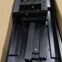 LITTLE TREE 63-Inch Home Bar Table, 2-Tier Storage Shelf Mini Bar Unit, Kitchen Pub Table, Small Indoor Bar Counter, Black