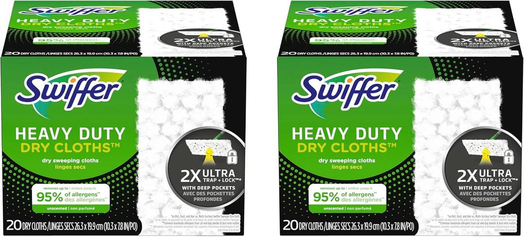 Swiffer Sweeper Heavy Duty Dry Sweeping Cloths, 40 count