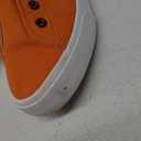 Women's Slip on Shoes Non Slip Fashion Canvas Sneakers Low Top Casual Shoes (6.5, Orange)