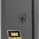 Premium 9 Pocket Card Binder for 360 Cards, Fabmaker PU Cover Trading Card Binder, Sturdy Card Collection Album, Sleek Card Holder Folders for Game Cards & Sports Cards, Grey, 1 Pack