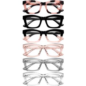 CCVOO Reading Glasses for Women, Stylish Eyeglasses, Blue Light Readers for Women, Computer Eye Glasses, Cheaters