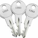 3-Pack 1393 Keys Compatible with Ademco, ADT, Honeywel, First Alert, Security Alarm System Panel