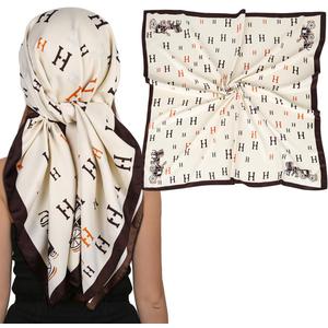 EXTREE Women's 35 inch Fashion Headscarf Silk Satin Scarf for Hair Wrapping at Night Bandana Square Scarf for Sleeping