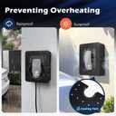 Outdoor EV Charger Enclosure Wall Box with Lock for Tesla Wall charger and Chargepoint with Holder | Weatherproof Visible, Easy to Install, Black