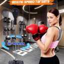 Punching Bag with Stand, Boxing Bag for Adults - Height Adjustable - Speed Bag for Training, Boxing Equipment, Stress Relief & Fitness