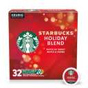 Starbucks K-Cup Coffee Pods, Medium Roast Coffee for Keurig Brewers, Holiday Blend, 100% Arabica, Limited Holiday Edition, 1 Box (32 Pods) (32 Count (Pack of 1))