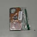 Butaiga for iPhone 16 Pro Max Leather Case with Stand, Anti-Slip Grip Ring, Fits for MagSafe (Brown, iPhone 16 Pro Max)