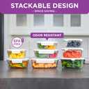 HOLDN’ STORAGE Food Storage Containers With Vacuum Sealing, Set of 9, Set of 9: Electronic & Manual Pump