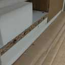 Over The Toilet Storage Cabinet, 32 Inches Width Farmhouse Storage Cabinet Over Toilet with 2 Barn Door, Toilet Paper Holder Stand, Toilet Rack for Bathroom, Laundry, Restroom, White