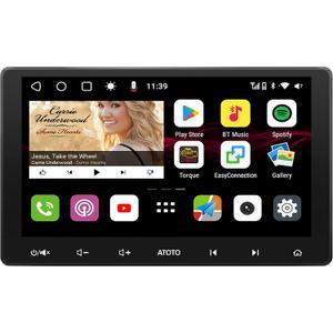 ATOTO S8 Premium 10 inch QLED Double-DIN Android Car Stereo, in-Dash Video Receiver, Wireless CarPlay & Wireless Android Auto, 3G+32G, 2BT w/aptX HD, USB Tethering, HD VSV Parking with LRV,S8G2114PM