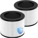 FFsign 100 Filter Replacement Compatible with Coway Airmega 100 Air Puri-Fier, 3-in-1 H13 True Hepa Filter, Deodorization Filter with Activated Carbon, 2 Pack