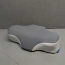 Bespilow Travel Pillow for Sleeping, Cervical Neck Support Pillow for Neck Pain Relief, Lightweight Ergonomic Memory Foam Camping Pillow, Portable Contour Pillows w/Travel Storage Bag, Cooling Cover