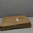 JIUYOTREE Metal Clothing Rack with Wheels, 43.3 Inches Rolling Clothes Garment Coat Rack with Bottom Shelf, Clothing Rack for Hanging Clothes, Coats, Skirts, Shirts, Sweaters, White