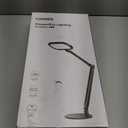 Premium LED Desk Lamp for Home Office Eye-Caring Double Side Light with Knob Remote, Stepless Dimming & Color, Memory, Metal Table Lamp for Zoom, Studying, Video Conference, Flicker-Free, Glare-Free