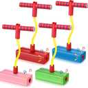 4 Pcs Pogo Stick Foam Pogo Jumper for Kids Foam Pogo Jumper Pogo Stick Toy Fun and Safe Jumping Stick for Teens Adults Outdoor Indoor Sports Gift,Makes Squeaky Sounds and Squeaks with Each Hop