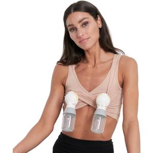 Larken Hands Free Pumping Bra for Breastfeeding | Breast Pump - Maternity Bras for Pregnancy, Pumping & Nursing Bra in One