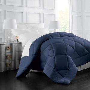 Full/Queen Comforter Insert, All Season Down Alternative, Box Stitching, Lightweight, Hypoallergenic, Corner Tabs, 89"x89"