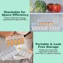 3 Pieces 10 Slots Plastic Case Vial Organizer for Refrigerator Fridge Freezer Safe Holder Stackable for Insulin 3ml 5ml and 10ml