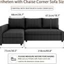 Friheten Couch Cover for The IKEA Friheten with Chaise Corner Cover, Sofa Bed Cover, Corner Sectional Sofa with Chaise Replacement, Sofa Not Include,Dark Grey, Left