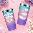 Fufandi Retired 2025 Not My Problem Anymore - Retirement Gifts for Women 2025 - Funny 2025 Retirement Gifts for Women, Coworkers, Teacher, Nurse, Doctor, Mom - Retired Tumbler