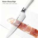 Kitchen Knife Set, 3-Piece Knives Set for Kitchen with Chef Knife, Santoku & Paring Knife, German 1.4116 Stainless Steel Knife Set, Lightweight Design, Gift-Ready Chef Knife Set